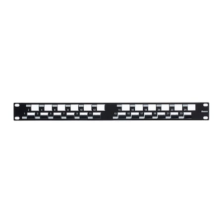 Panduit Shielded 24-Port, Modular Flat  (10 Pack), 10PK KP24APWSBL